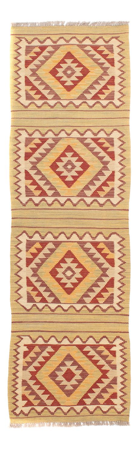 Alfombra de pasillo Alfombra Kelim - Splash - 201 x 54 cm - multicolor