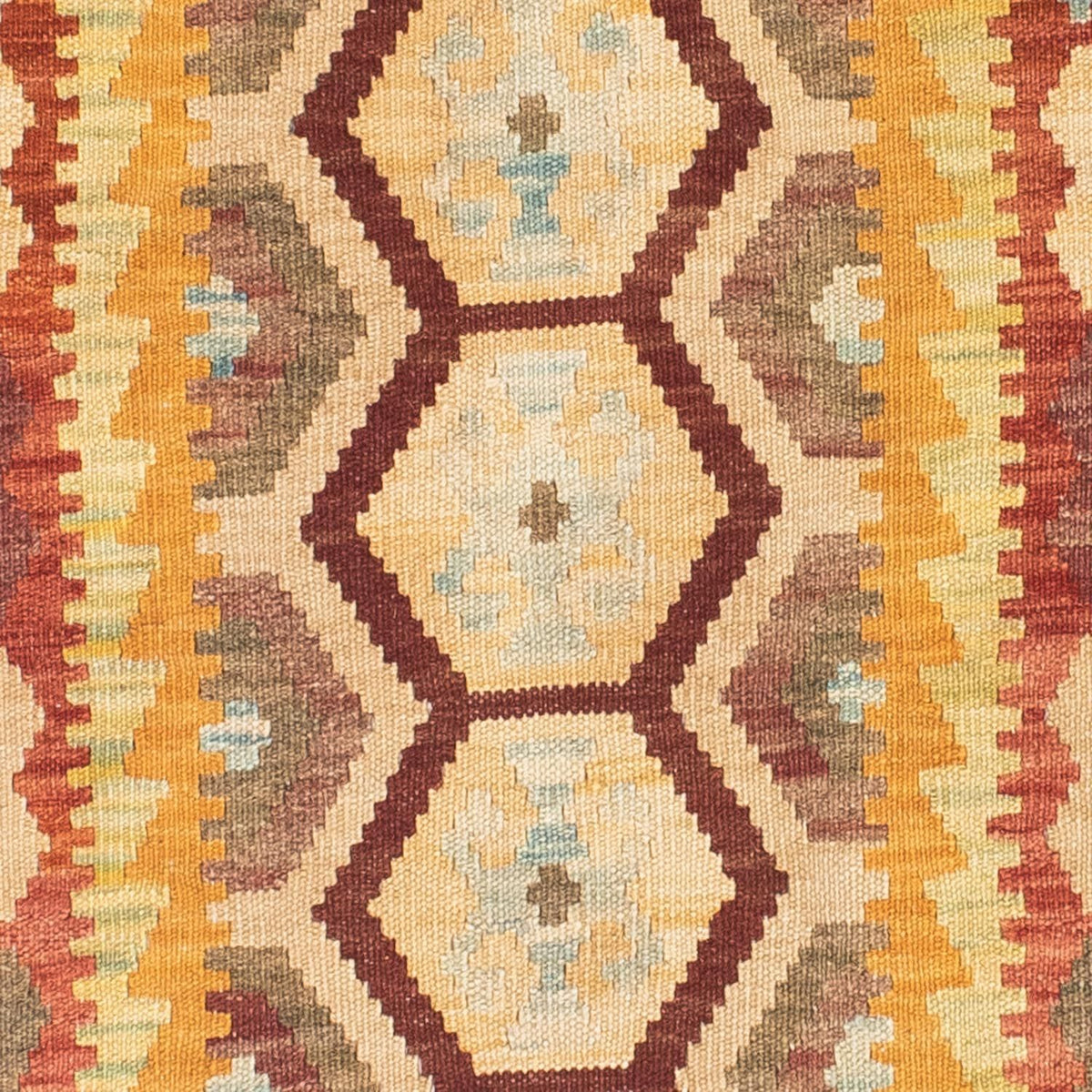 Alfombra de pasillo Alfombra Kelim - Oriental - 191 x 74 cm - beige