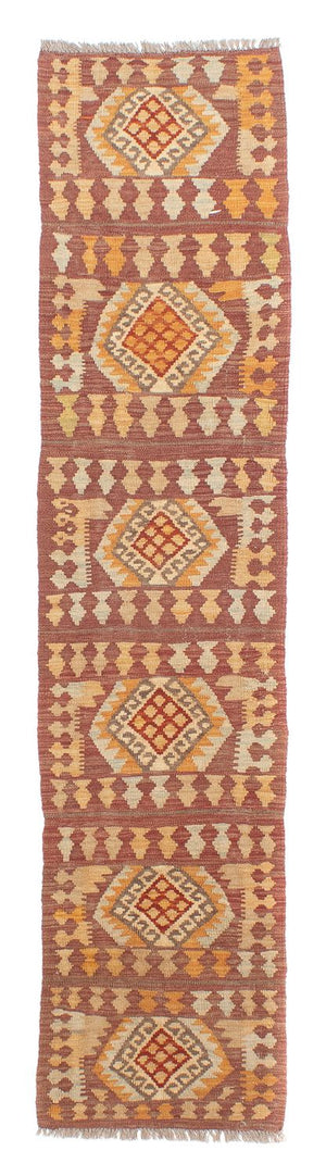 Alfombra de pasillo Alfombra Kelim - Splash - 248 x 49 cm - multicolor