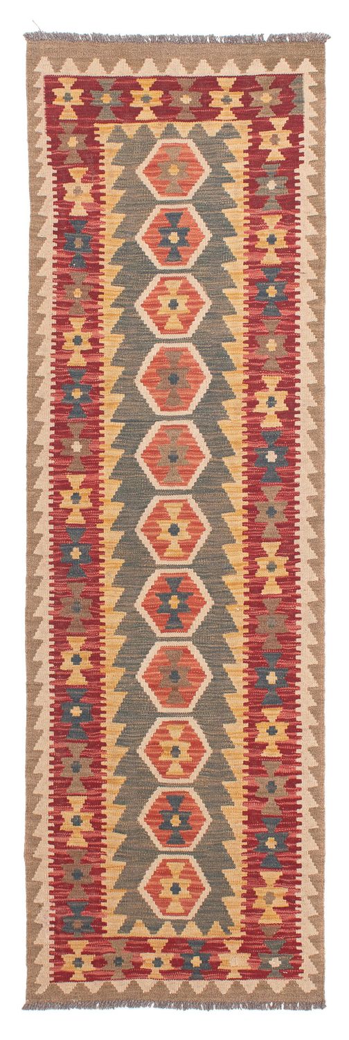 Alfombra de pasillo Alfombra Kelim - Splash - 211 x 63 cm - multicolor