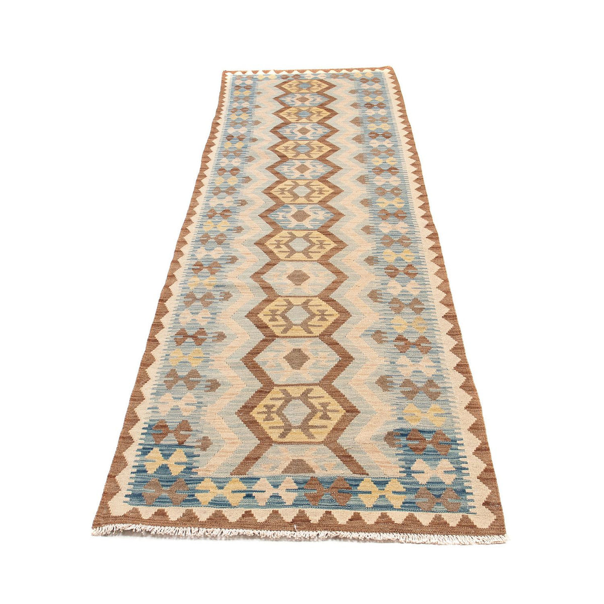 Alfombra de pasillo Alfombra Kelim - Splash - 302 x 80 cm - multicolor