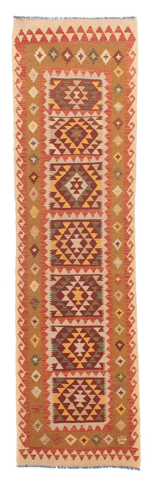Alfombra de pasillo Alfombra Kelim - Splash - 300 x 84 cm - multicolor
