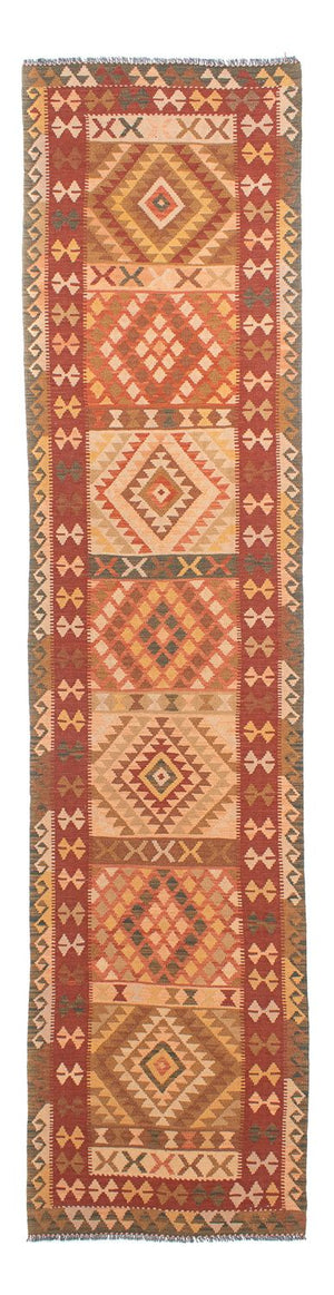 Alfombra de pasillo Alfombra Kelim - Splash - 397 x 95 cm - multicolor