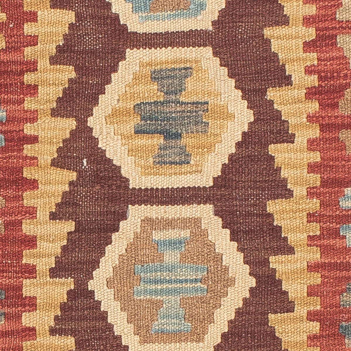 Alfombra de pasillo Alfombra Kelim - Splash - 198 x 64 cm - multicolor