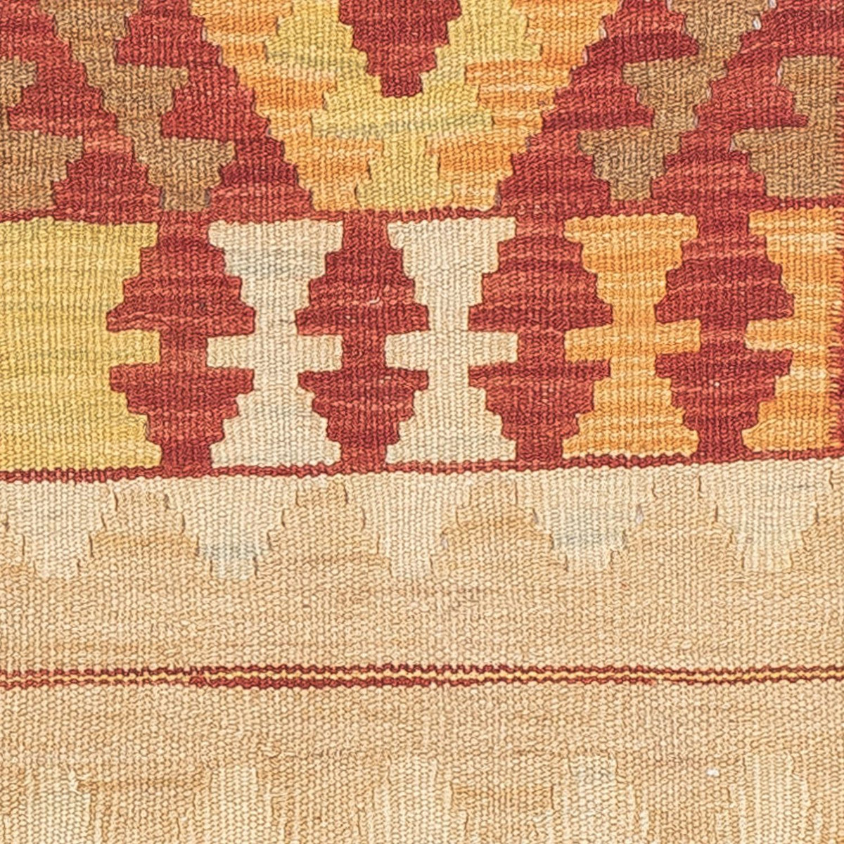 Alfombra de pasillo Alfombra Kelim - Splash - 197 x 56 cm - multicolor