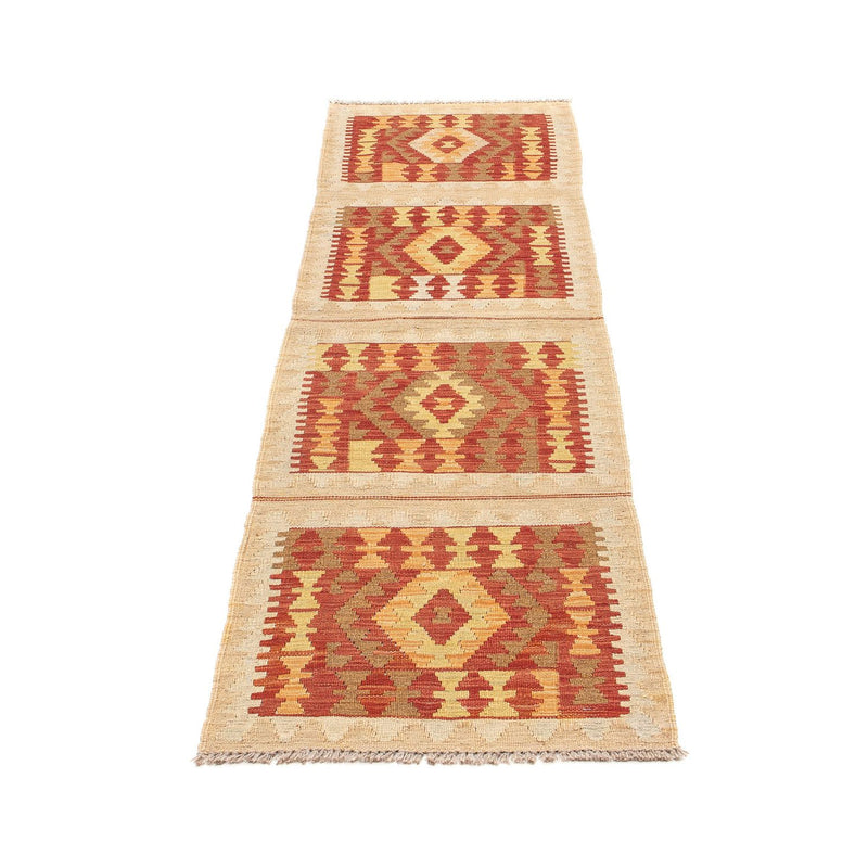 Alfombra de pasillo Alfombra Kelim - Splash - 197 x 56 cm - multicolor