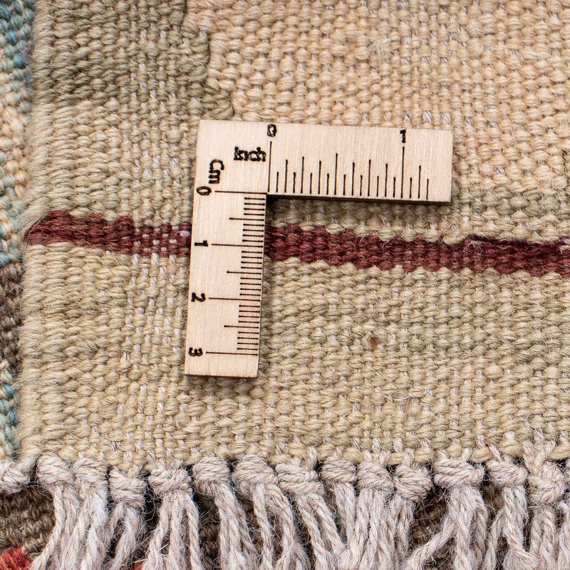 Alfombra de pasillo Alfombra Kelim - Splash - 202 x 67 cm - rojo claro