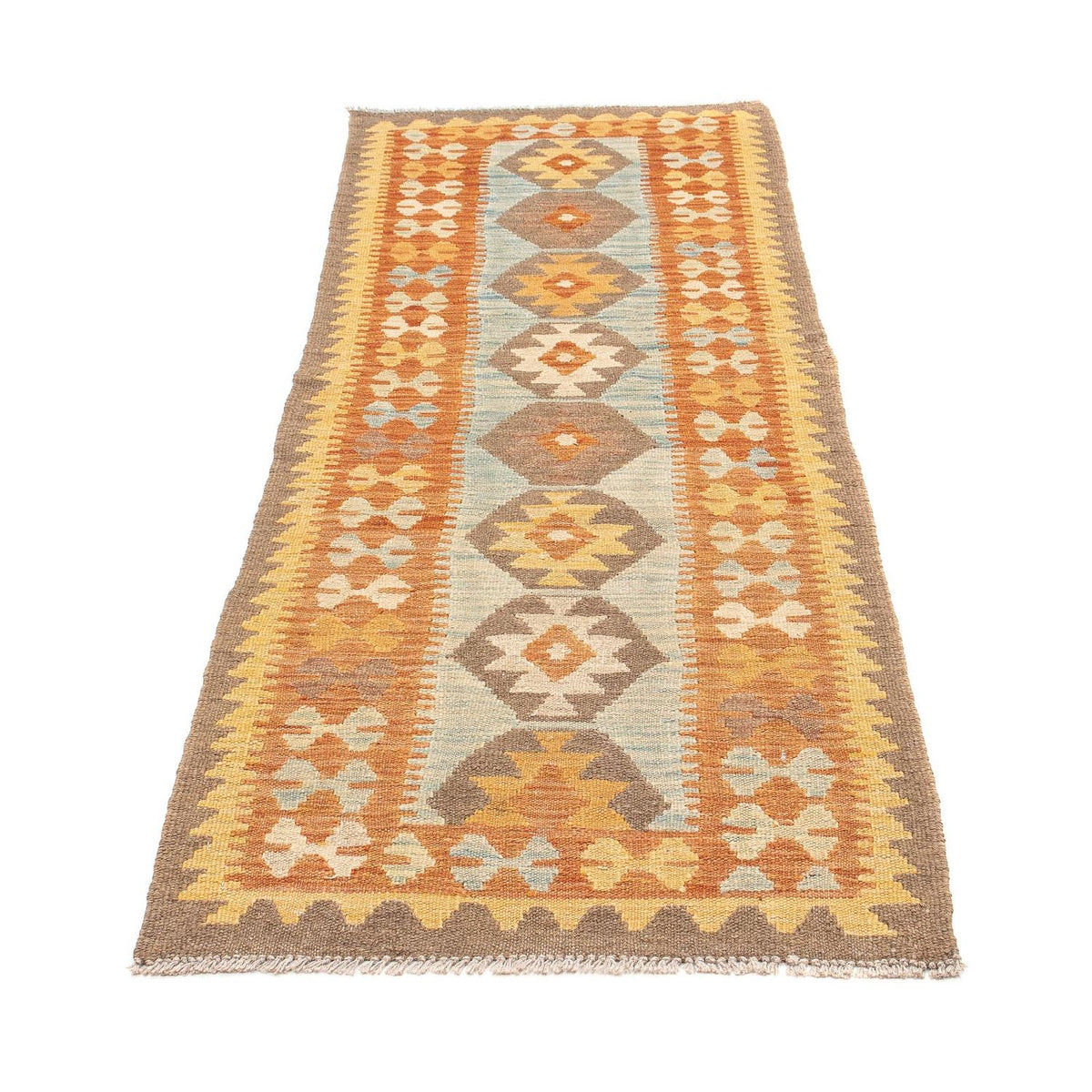 Alfombra de pasillo Alfombra Kelim - Splash - 191 x 65 cm - multicolor