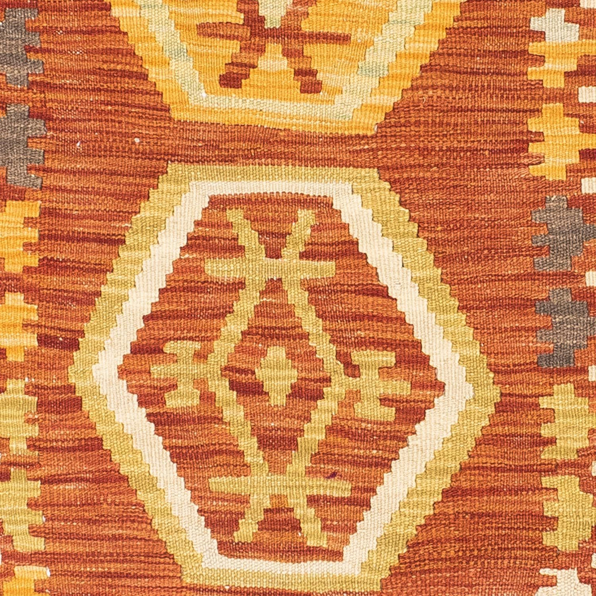 Alfombra de pasillo Alfombra Kelim - Oriental - 191 x 72 cm - óxido