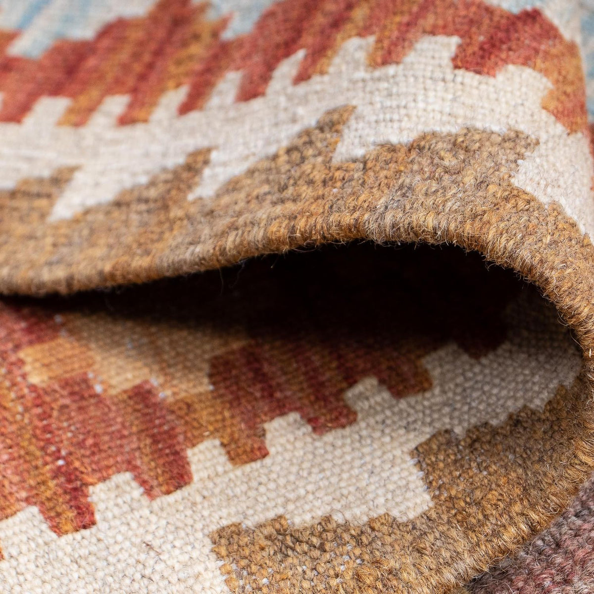 Alfombra de pasillo Alfombra Kelim - Splash - 189 x 69 cm - multicolor