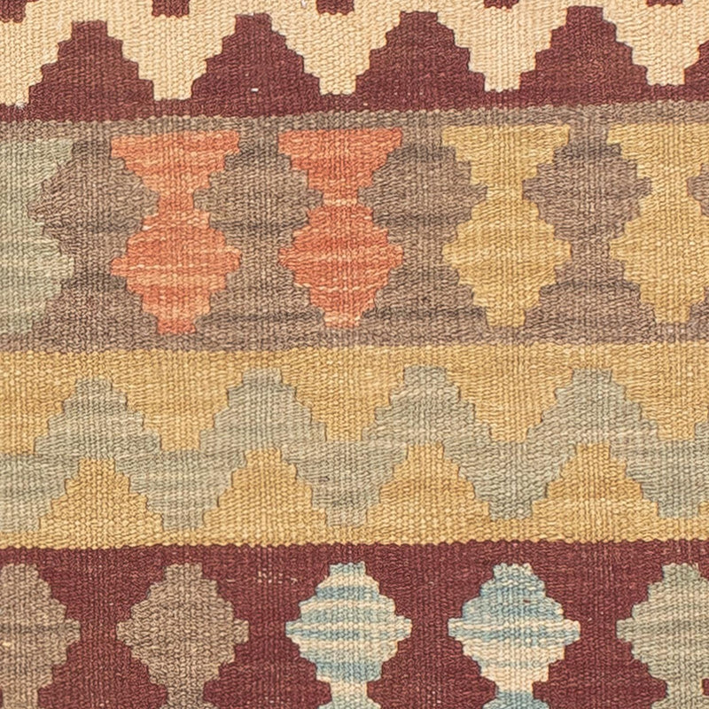 Alfombra de pasillo Alfombra Kelim - Splash - 200 x 62 cm - multicolor