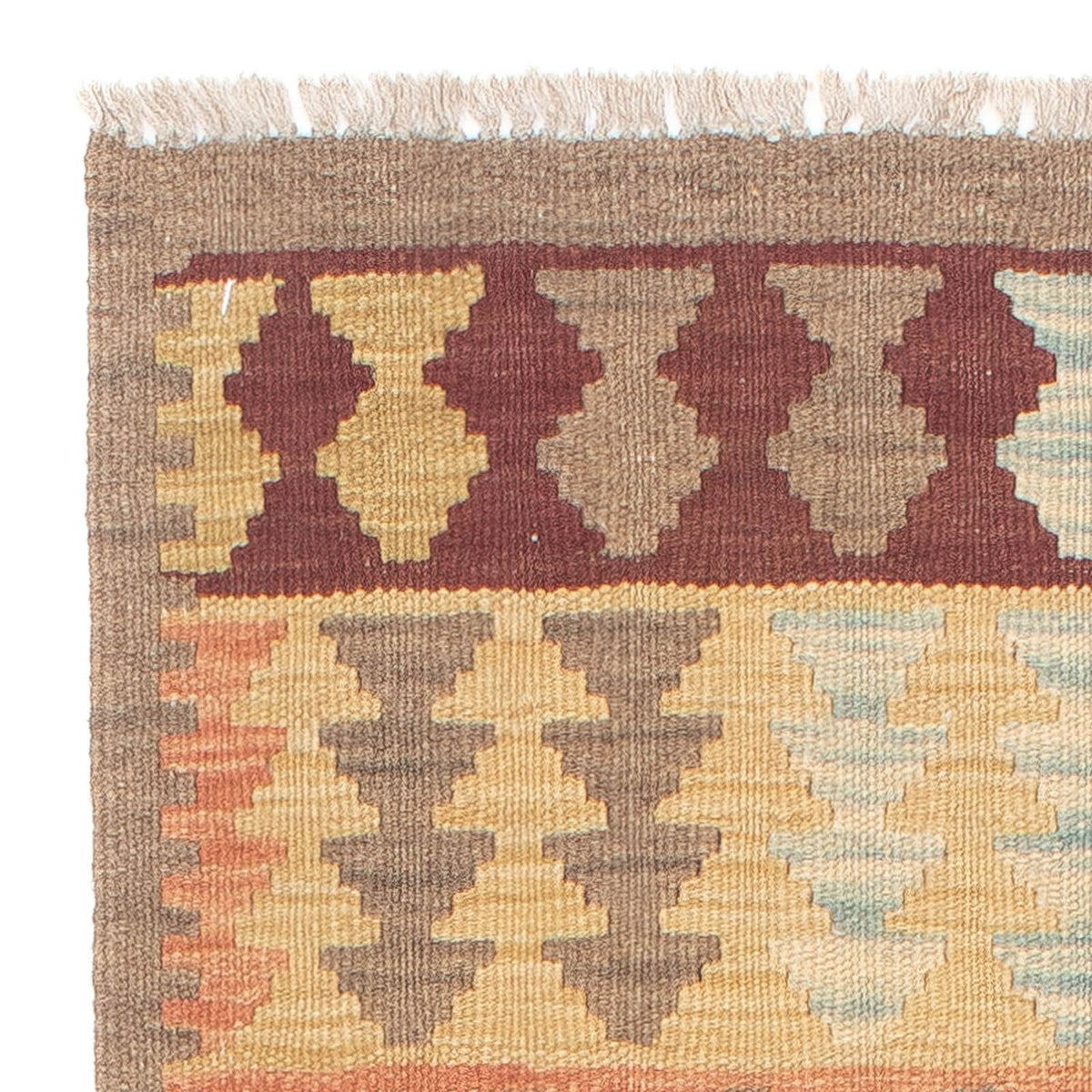 Alfombra de pasillo Alfombra Kelim - Splash - 200 x 62 cm - multicolor