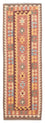 Alfombra de pasillo Alfombra Kelim - Splash - 200 x 65 cm - rojo claro