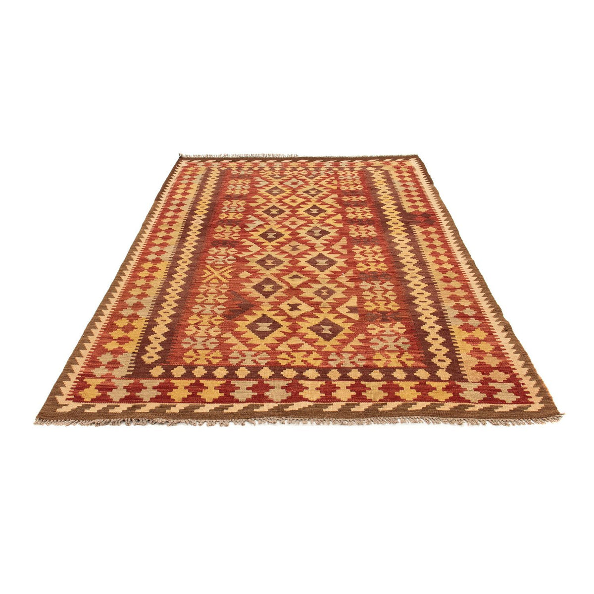 Alfombra Kelim - Splash - 195 x 141 cm - multicolor