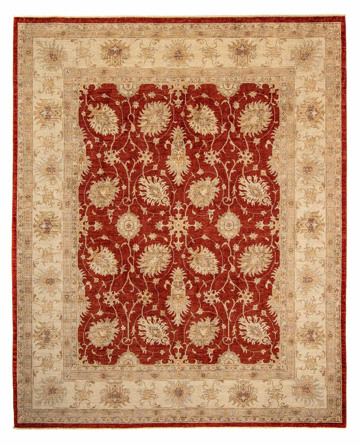 Alfombra Ziegler - 295 x 249 cm - rojo oscuro