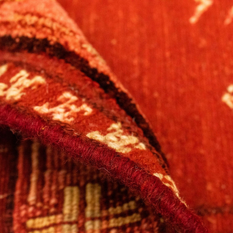 Alfombra Gabbeh - Loribaft Persa - 150 x 97 cm - rojo oscuro