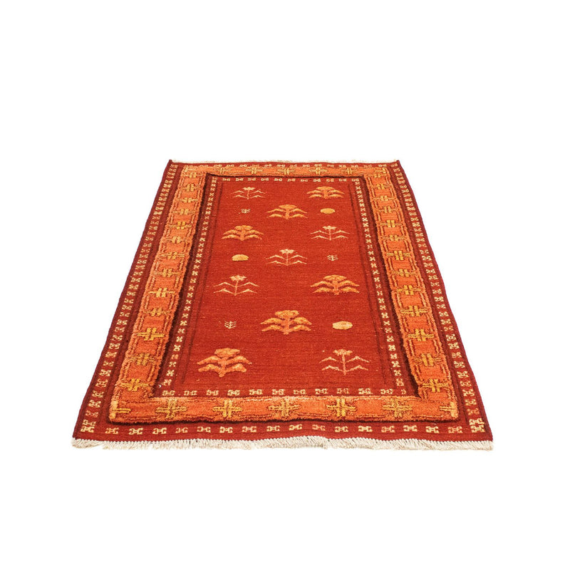 Alfombra Gabbeh - Loribaft Persa - 150 x 97 cm - rojo oscuro