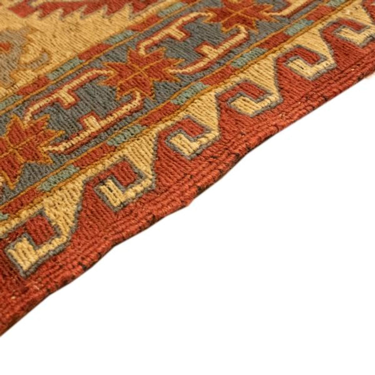 Alfombra Kelim - Oriental - 248 x 206 cm - rojo oscuro
