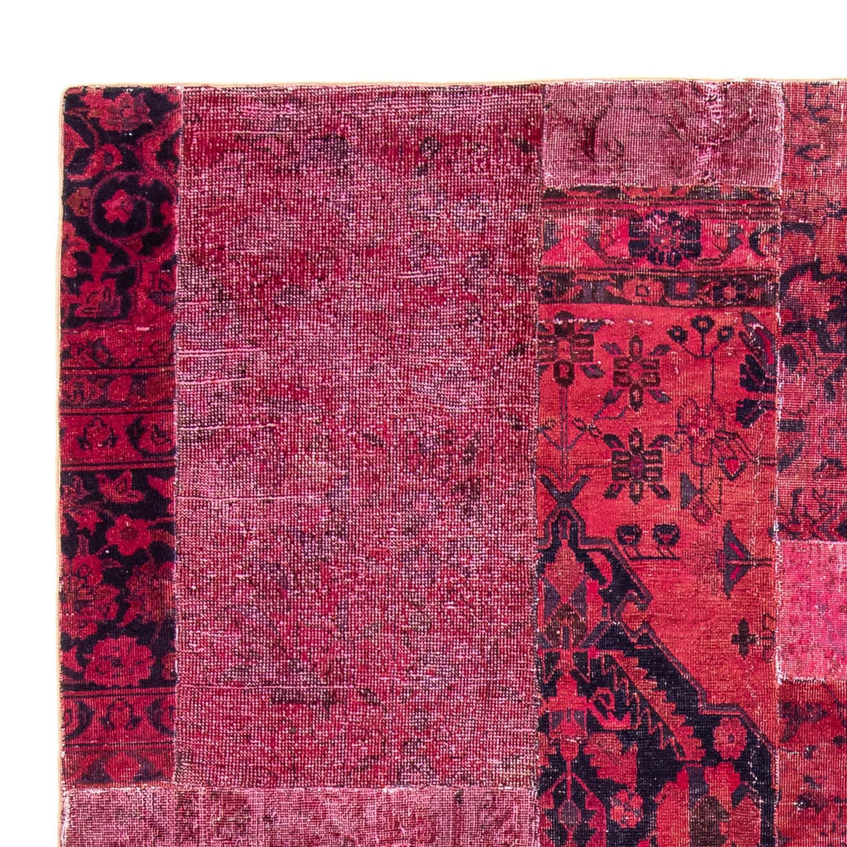 Alfombra de patchwork - 269 x 180 cm - multicolor