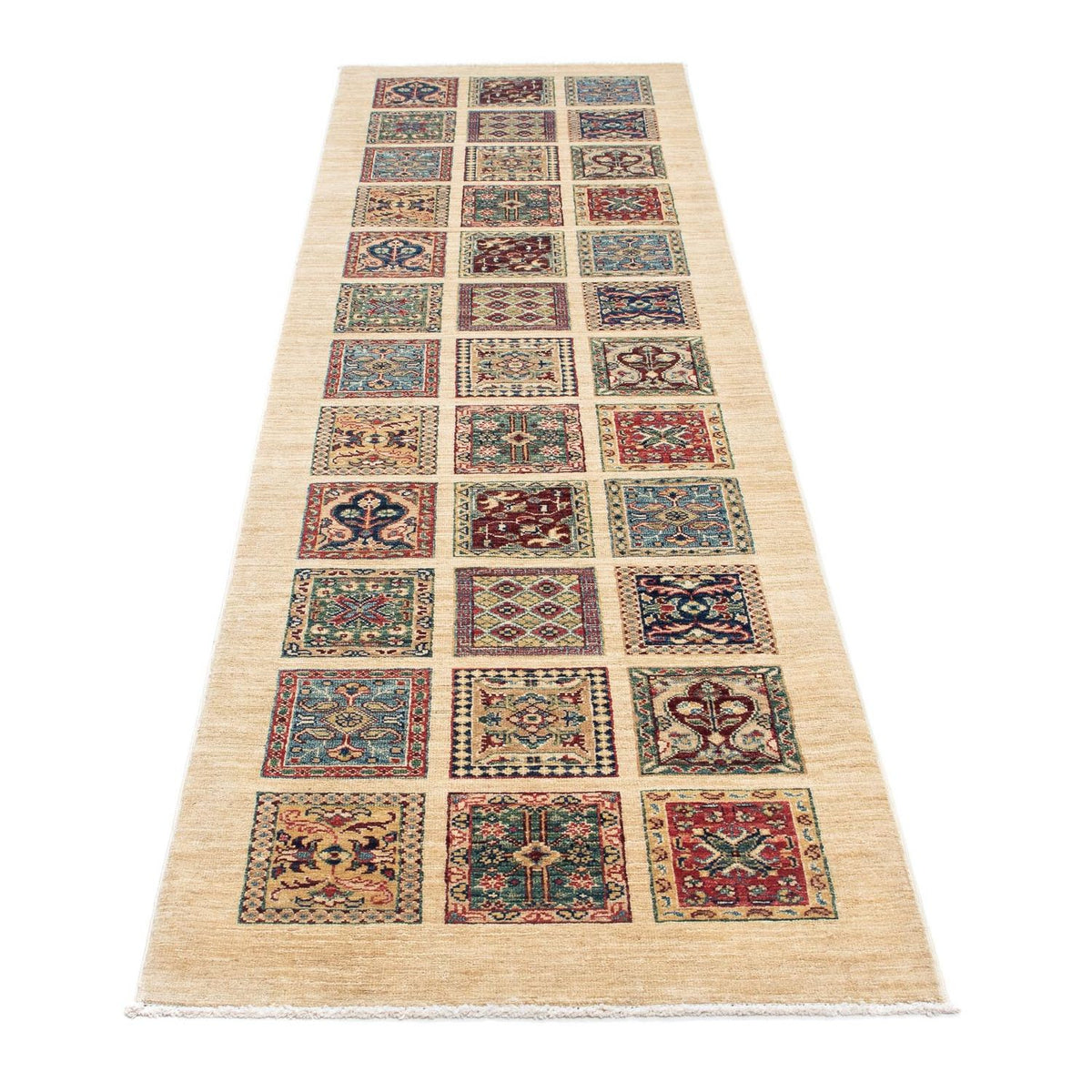 Alfombra de pasillo Alfombra persa - Nómada - 283 x 75 cm - beige
