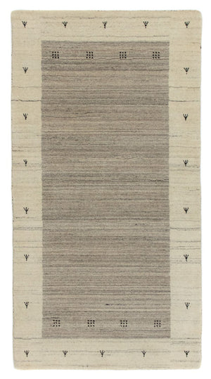 Alfombra Gabbeh - Loribaft Persa - 140 x 70 cm - beige