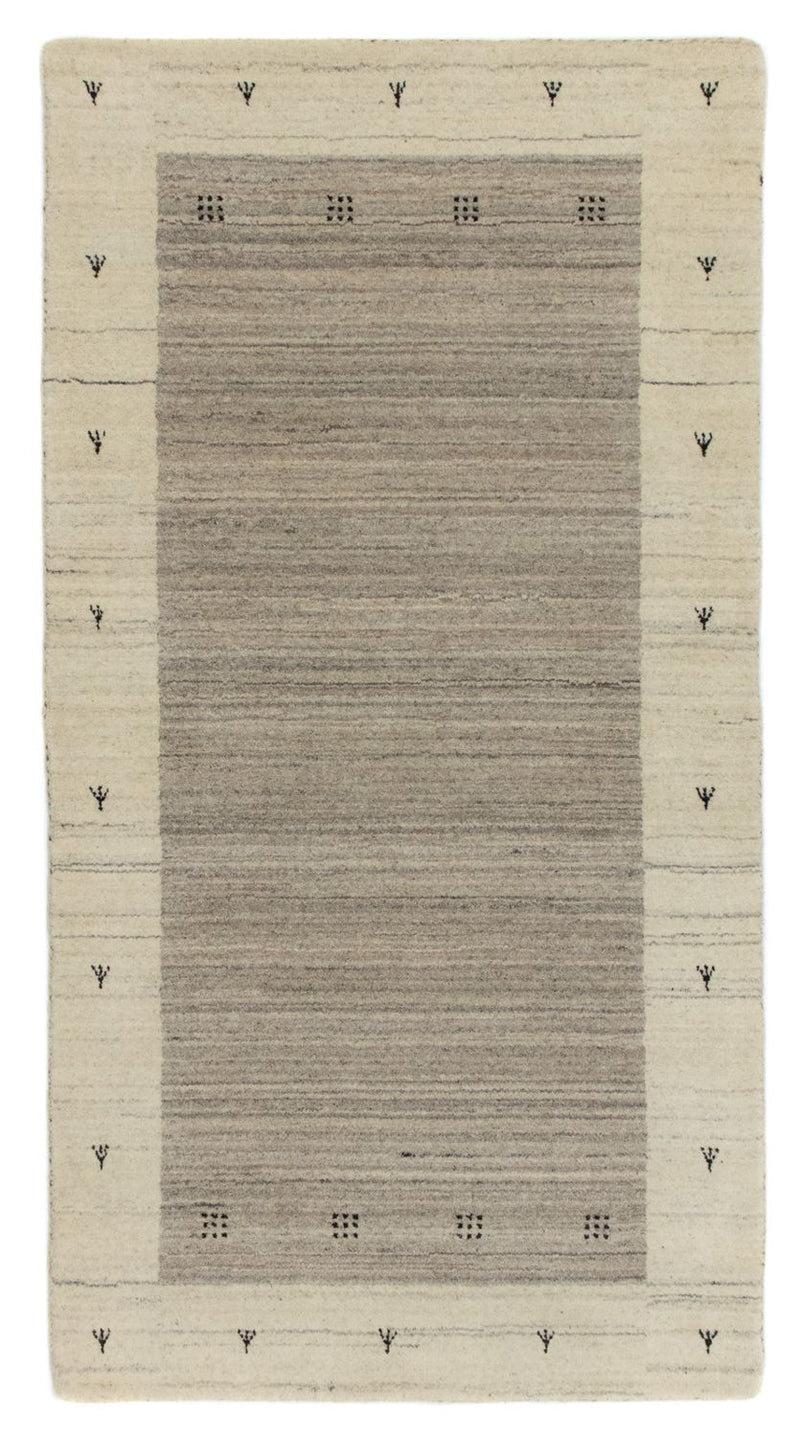 Alfombra Gabbeh - Loribaft Persa - 140 x 70 cm - beige