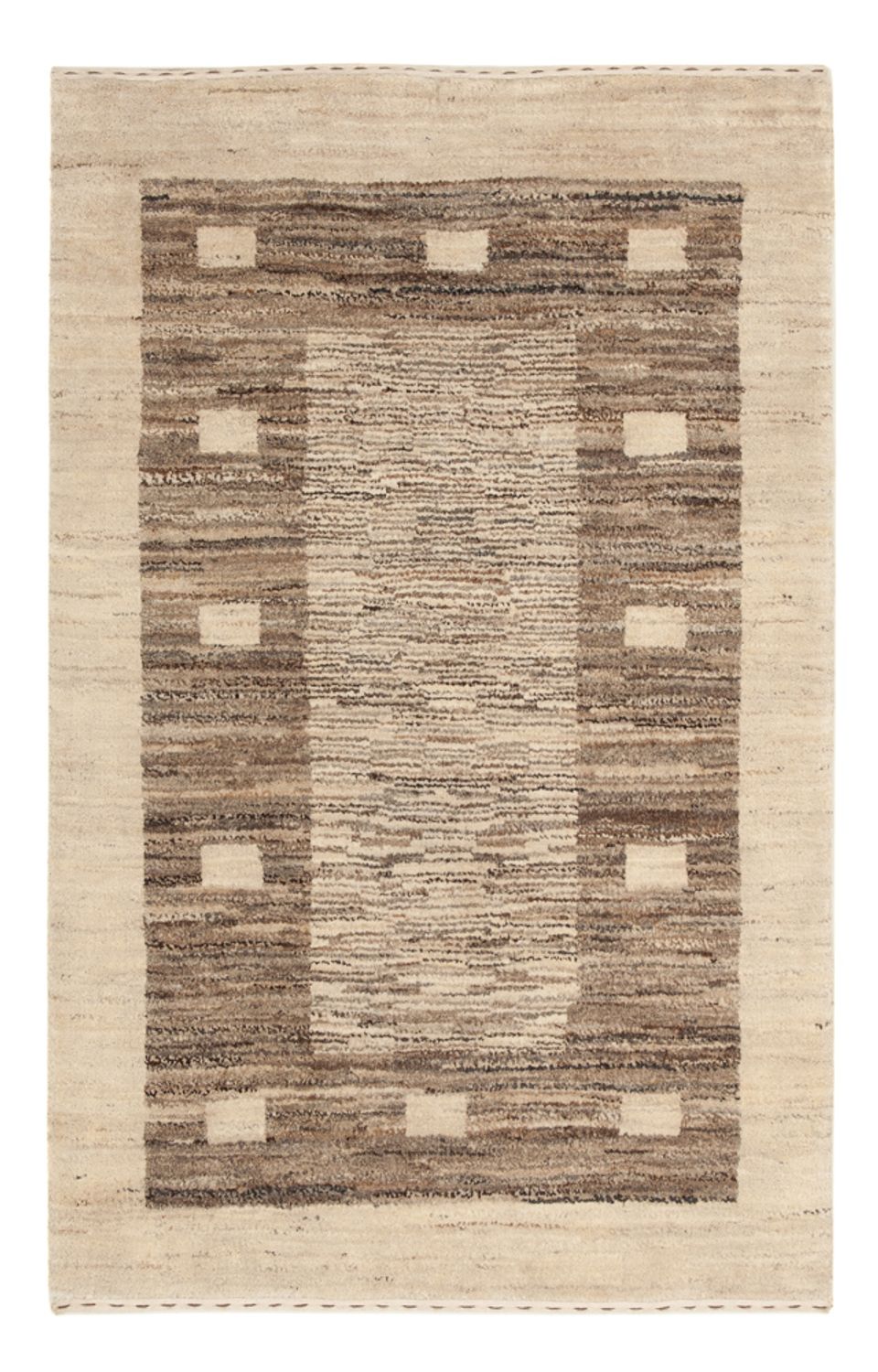 Alfombra Gabbeh - Persa - 122 x 76 cm - natural