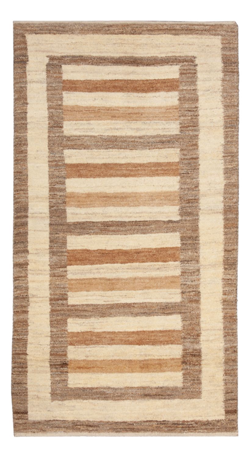 Alfombra Gabbeh - Loribaft Persa - 139 x 72 cm - beige