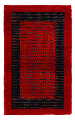 Alfombra Gabbeh - Loribaft Persa - 136 x 82 cm - rojo