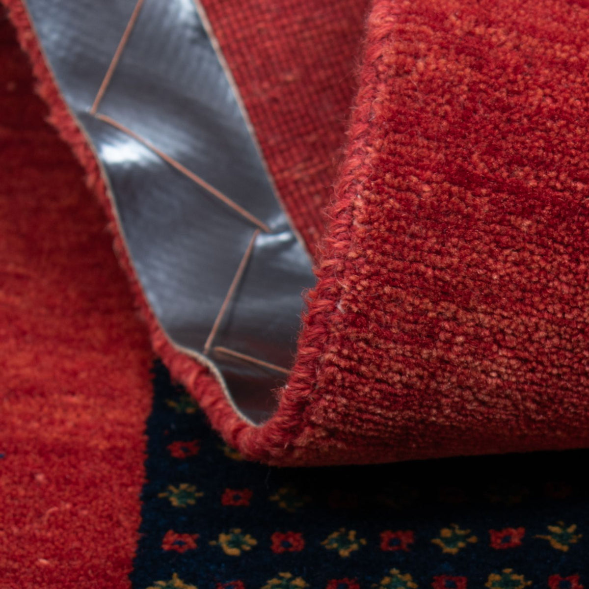 Alfombra Gabbeh - Loribaft Persa - 136 x 82 cm - rojo