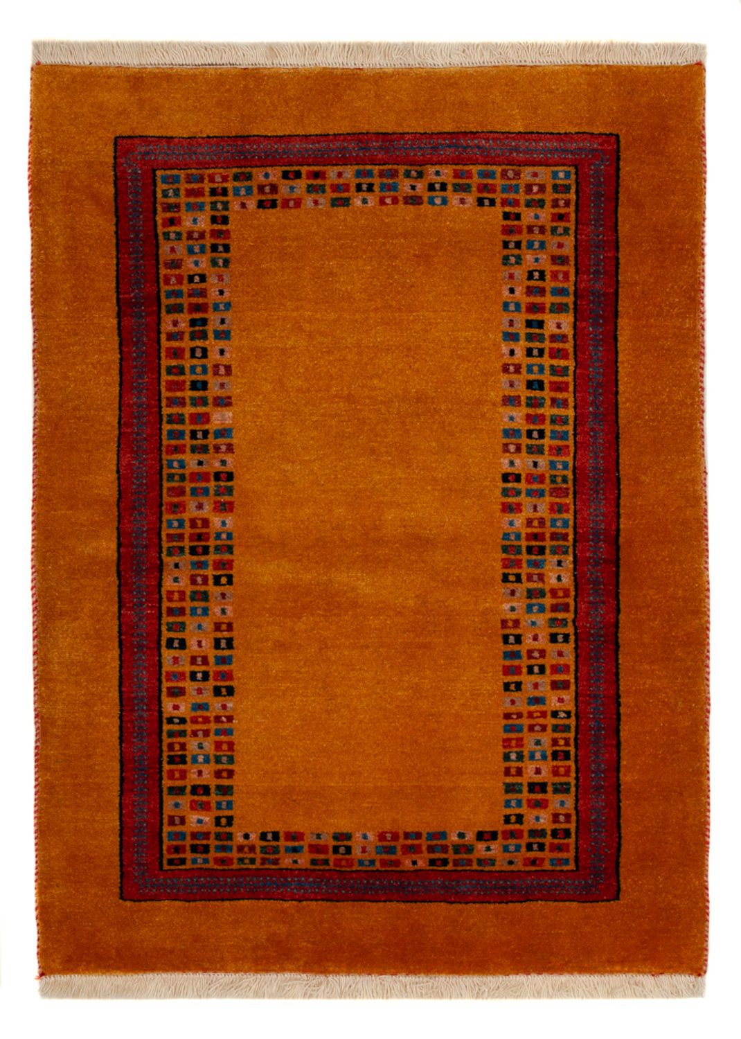 Alfombra Gabbeh - Loribaft Persa - 118 x 84 cm - oro