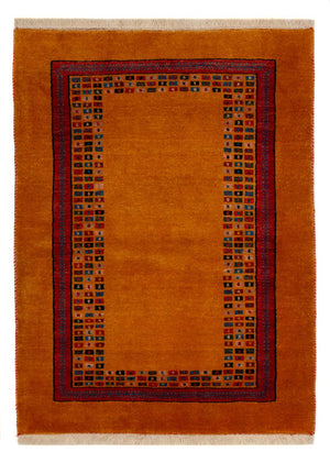 Alfombra Gabbeh - Loribaft Persa - 118 x 84 cm - oro