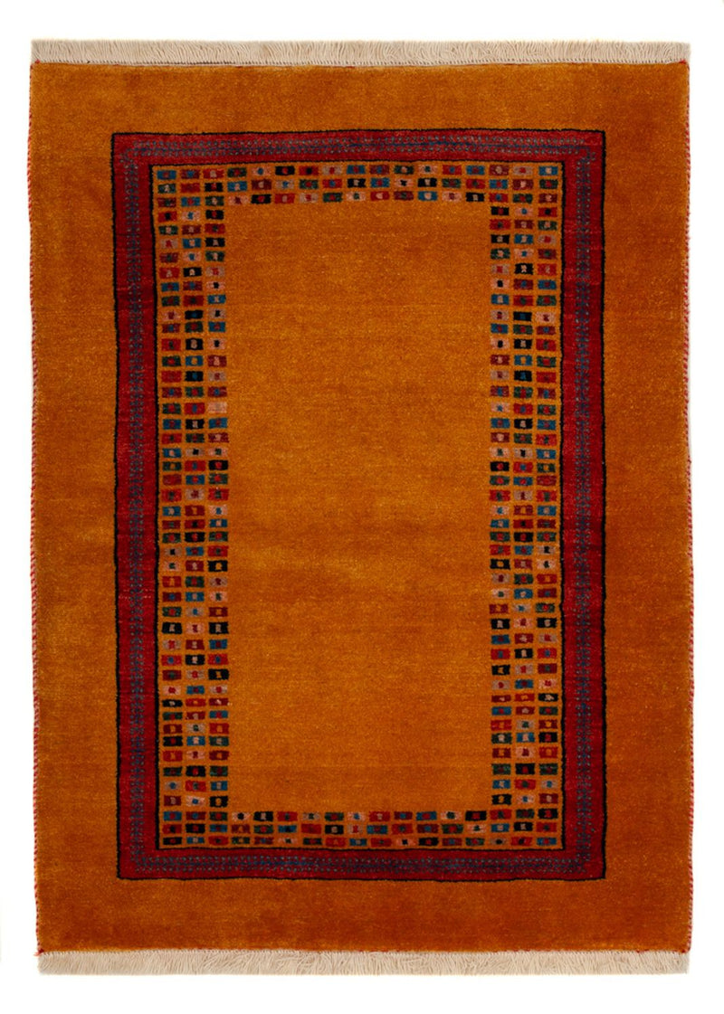 Alfombra Gabbeh - Loribaft Persa - 118 x 84 cm - oro
