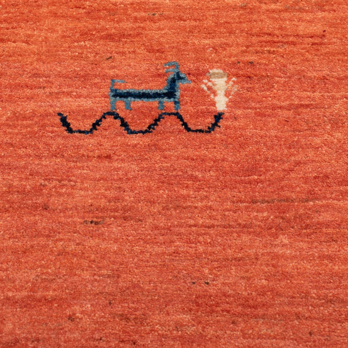 Alfombra Gabbeh - Loribaft Persa - 130 x 80 cm - rojo claro