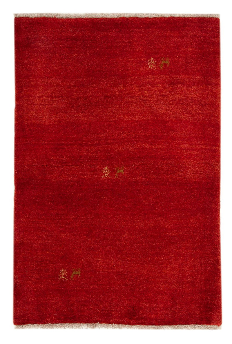 Alfombra Gabbeh - Loribaft Persa - 125 x 82 cm - rojo