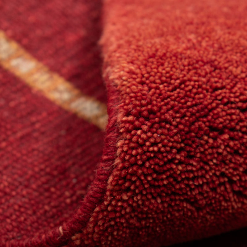 Alfombra Gabbeh - Loribaft Persa - 133 x 84 cm - rojo