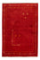 Alfombra Gabbeh - Loribaft Persa - 126 x 85 cm - rojo