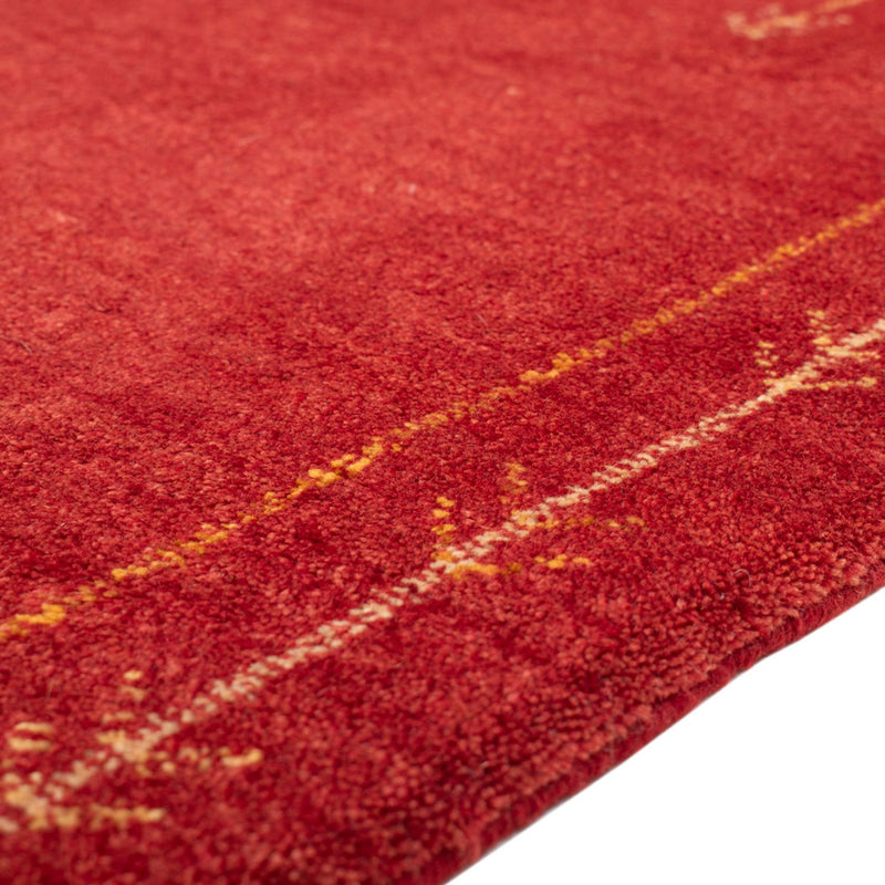 Alfombra Gabbeh - Loribaft Persa - 126 x 85 cm - rojo