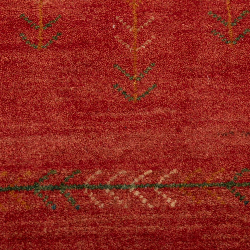 Alfombra Gabbeh - Loribaft Persa - 146 x 68 cm - rojo claro