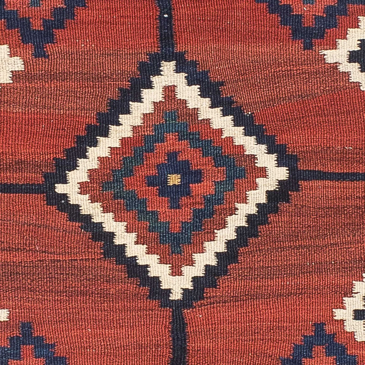 Alfombra Kelim - Oriental cuadrado - 144 x 132 cm - rojo oscuro