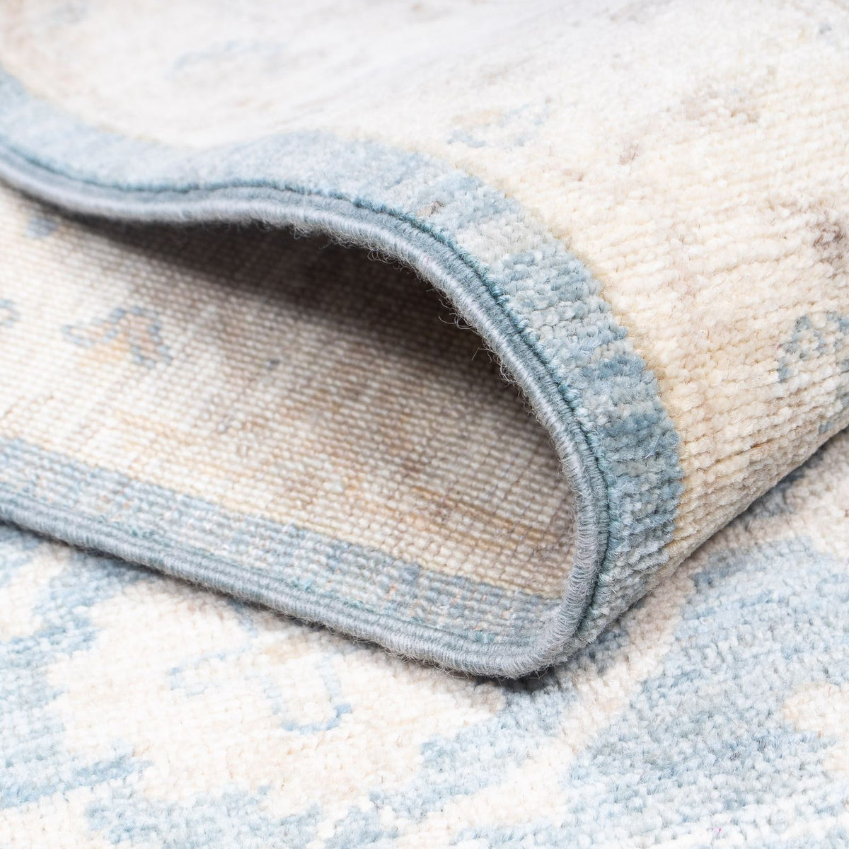 Alfombra de pasillo Alfombra Ziegler - 296 x 82 cm - azul claro