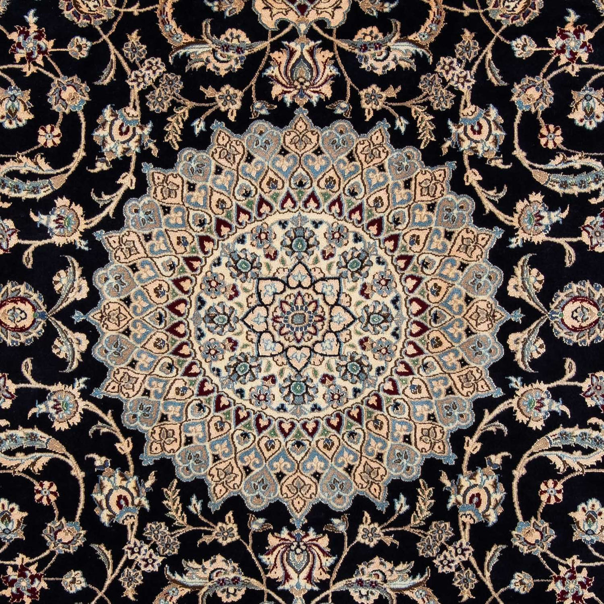 Alfombra persa - Nain - 290 x 204 cm - negro