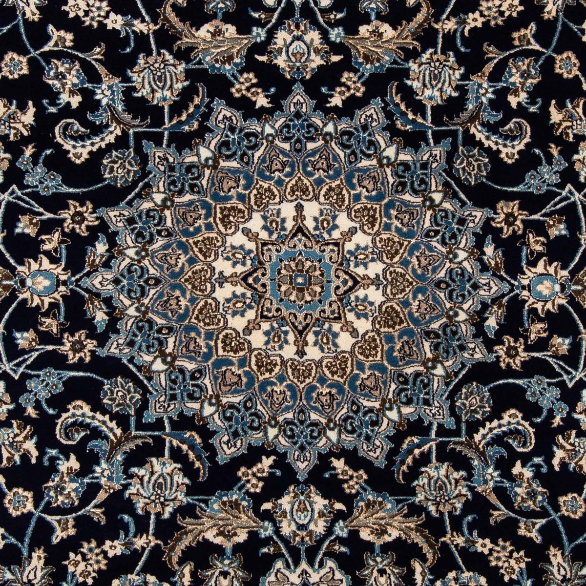Alfombra persa - Nain - 290 x 201 cm - negro
