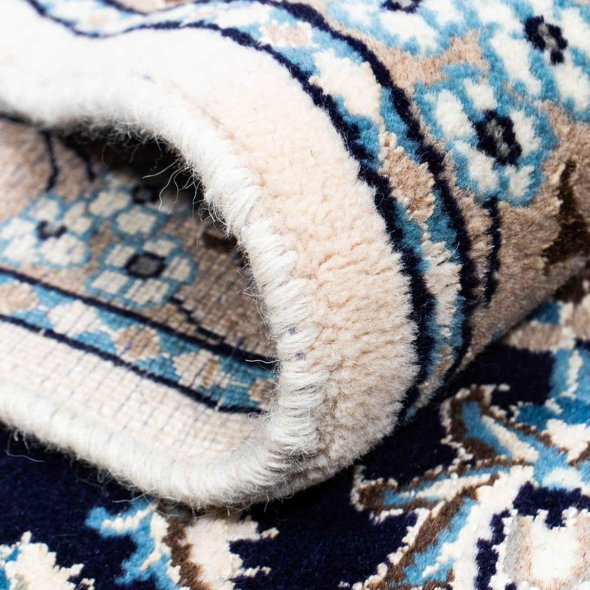 Alfombra persa - Nain - 290 x 201 cm - negro