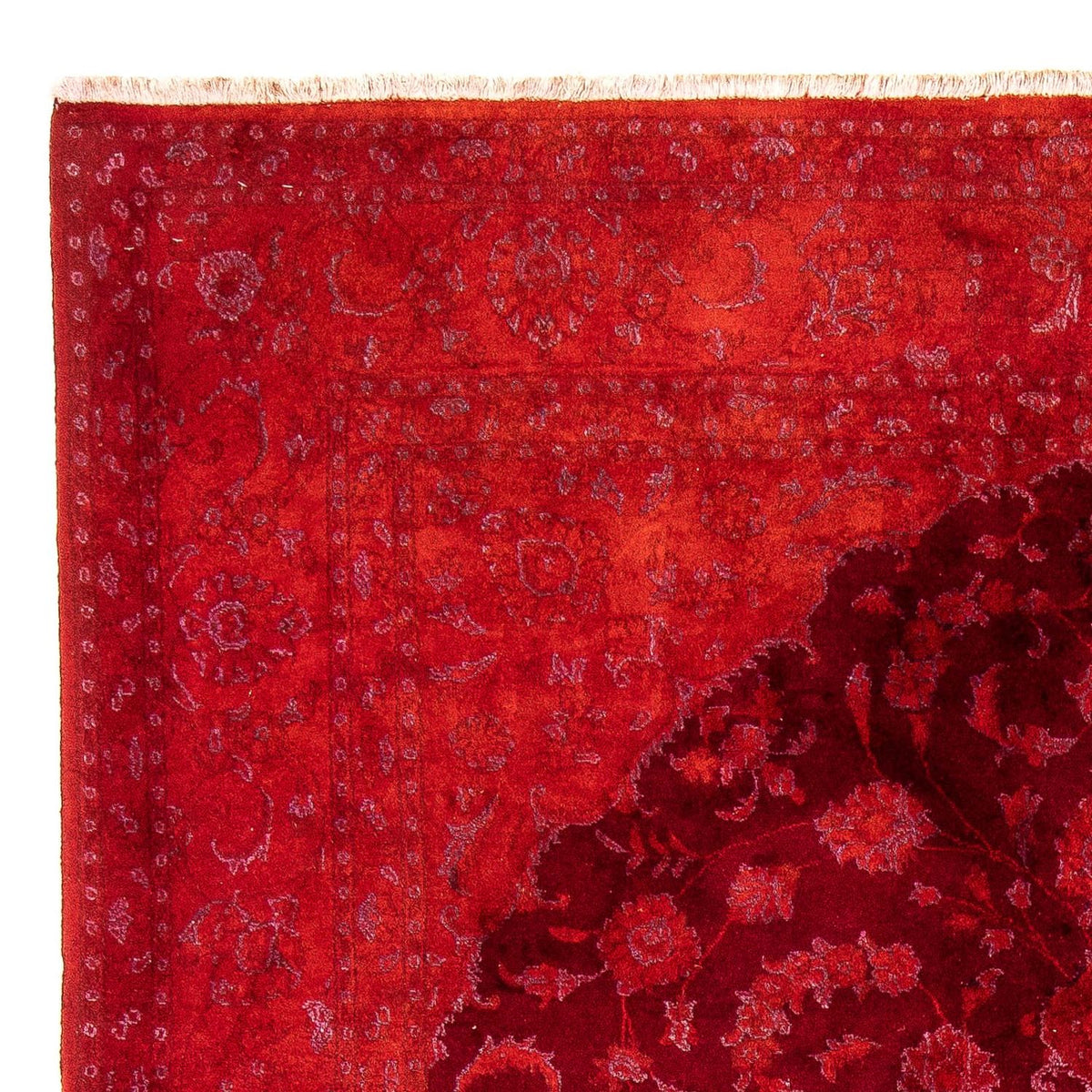 Alfombra persa - Nain - 288 x 195 cm - rojo oscuro