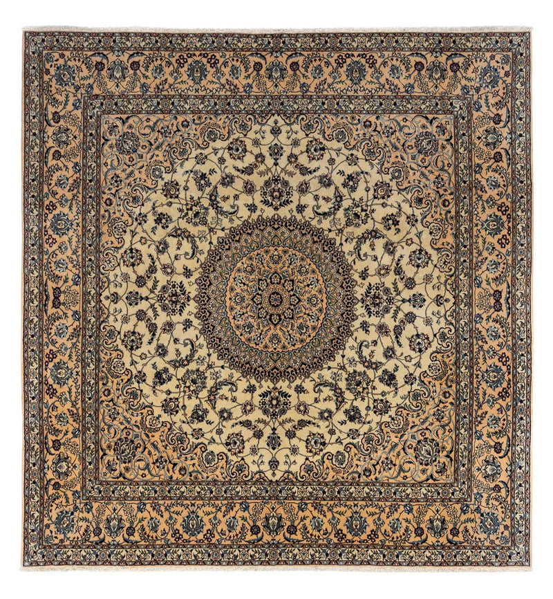 Alfombra persa - Nain cuadrado  - 307 x 296 cm - beige