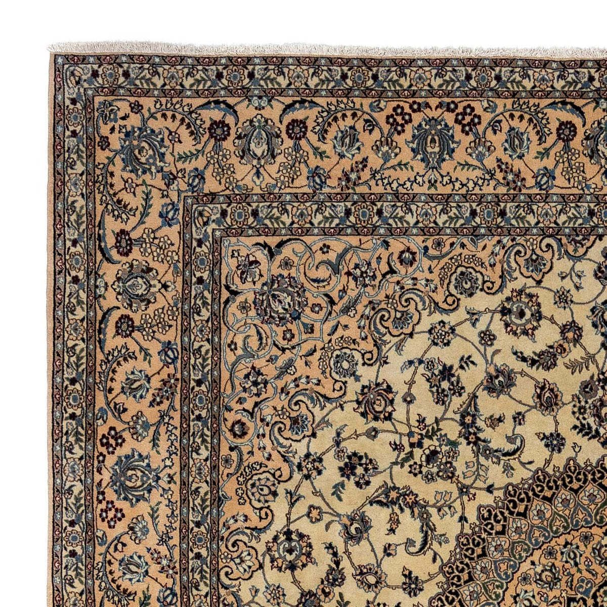 Alfombra persa - Nain cuadrado  - 307 x 296 cm - beige