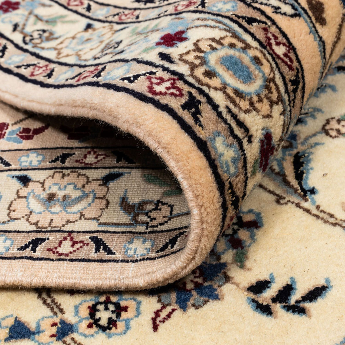 Alfombra persa - Nain cuadrado  - 307 x 296 cm - beige