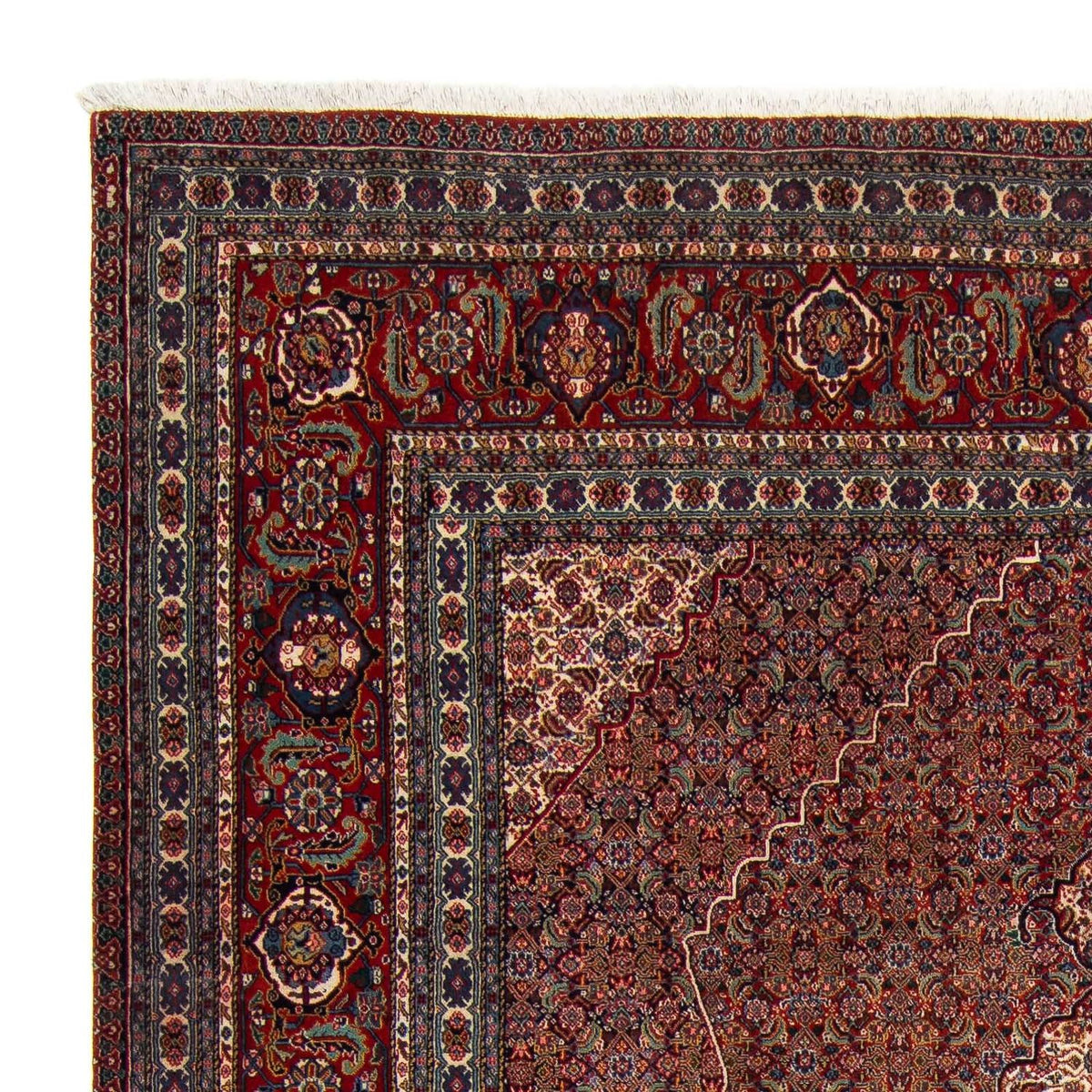Alfombra persa - Nain - 323 x 256 cm - rojo oscuro