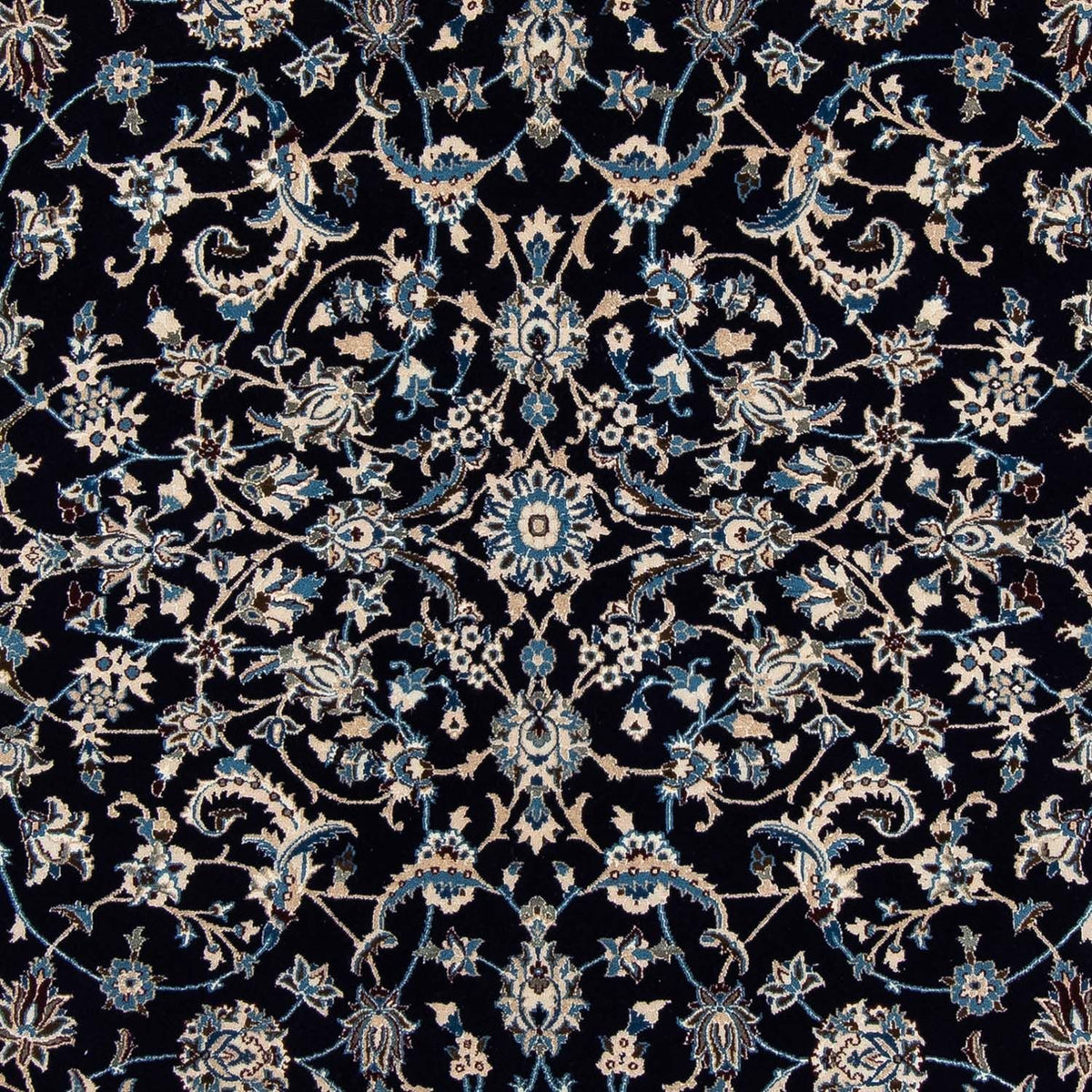 Alfombra persa - Nain - 295 x 199 cm - azul oscuro